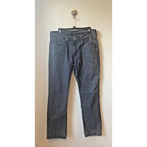 Mens Levis 514 Cotton Blend Khaki Pants, 34X32, Gray Label